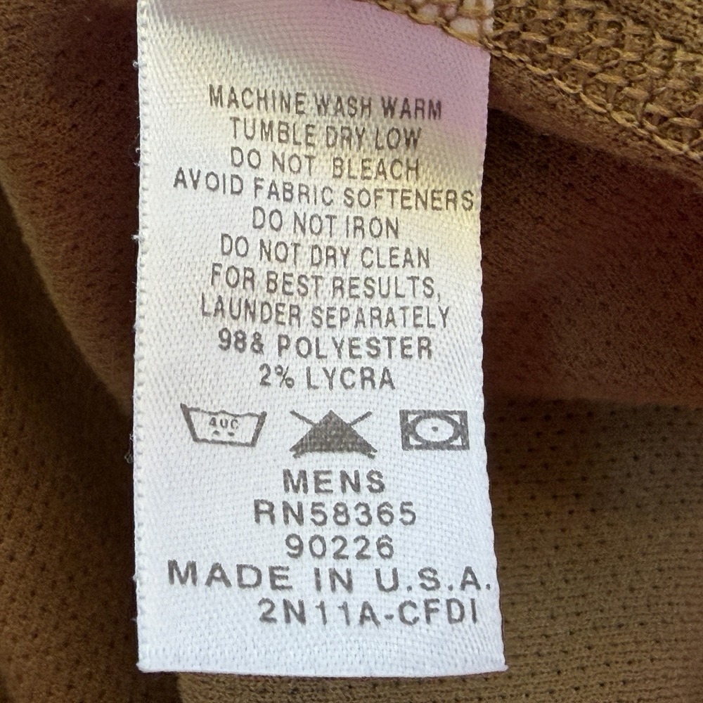 Cabela's Base Layer Power Dry T-Shirt Mens Size XL Brown‎ Long Sleeve Crew Neck - Picture 6 of 6